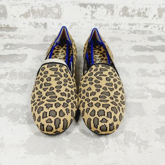 New Rothy's Spotted The Loafer Leopard Print Slip On Round Toe Loafers T433 - Picture 5 of 10